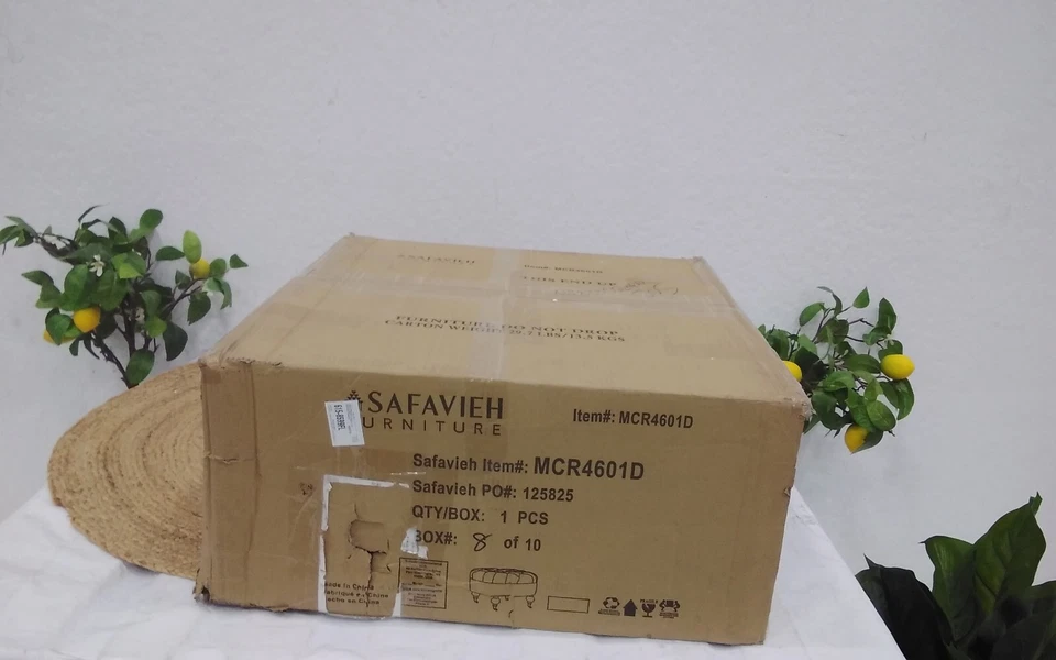 Safavieh Clara Tufted Round Ottoman, Reduced Price 2172706984 MCR4601D - Image 3 of 4