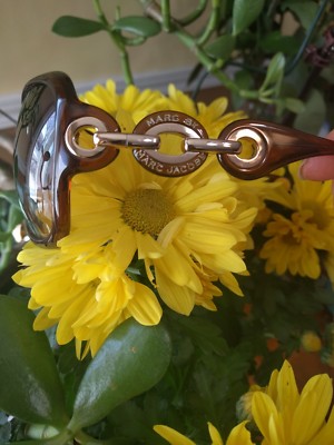 MARC BY MARC JACOBS MMJ054/N/S SUNGLASSES BROWN CHAIN GOLD  display picture 2