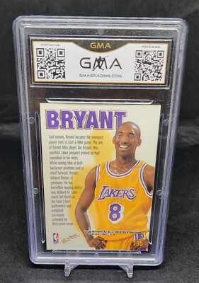 NBA HOF MVP 1997-98 Z-Force #195 Kobe Bryant ZUPERMEN GMA 8 NM-MT