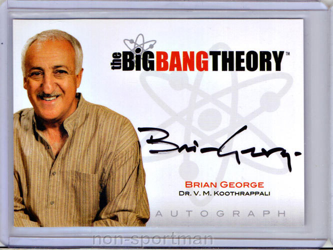 BIG BANG THEORY CRYPTOZOIC AUTOGRAPH A9 BRIAN GEORGE | eBay