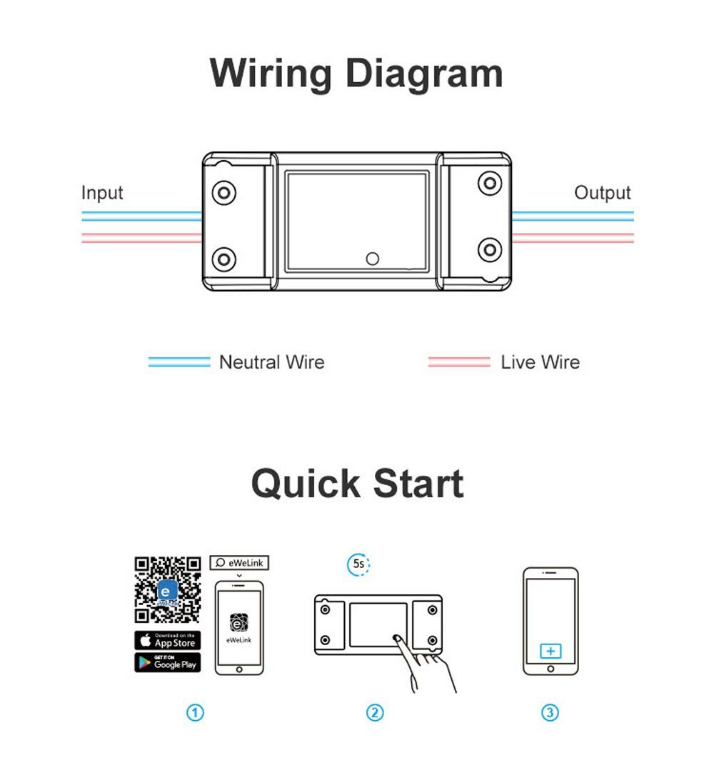 DIY Sonoff RF Wifi Switch Receiver+433Mhz Wall Panel Transmitter Set for  Alexa | eBay