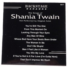 Backstage Karaoke Songs of Shania Twain 11 Song Disk CD 9517