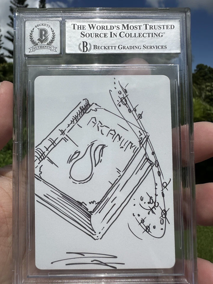 FROZEN SHADE, ARTIST PROOF / SKETCH, REVISED, 1994 MTG, DOUGLAS SHULER, BAS 8 - Image 2 of 3