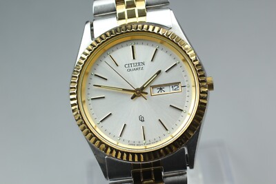 CITIZEN Men's Watch Quartz 6100-K09311 Silver Dial Day/Date CITIZEN Men's Watch Quartz 6100-K09311 Silver Dial Day/Date