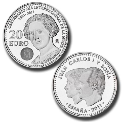 Spain 20 euro 2011 Women's Day UNC Silver (KM # 1246) - 第 1/1 張圖片