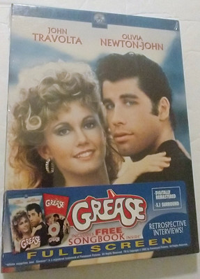 GREASE  - DIGITALLY REMASTERED - NEW DVD - JOHN TRAVOLTA  - Plus SONGBOOK