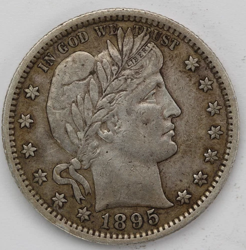 1895 VF/XF Barber Quarter