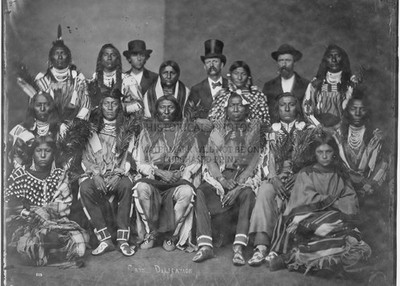 CROW DELEGATION MEETING WASHINGTON D.C. 1872 5X7 PHOTO