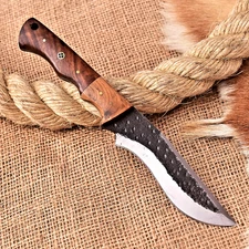 Custom Hand Made Skinning Hunting Knife 1095 High Carbon Steel Blade HH 203