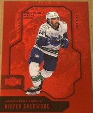 KIEFER SHERWOOD 2024-25 METAL UNIVERSE HOCKEY PRECIOUS METAL GEMS RED SP /100