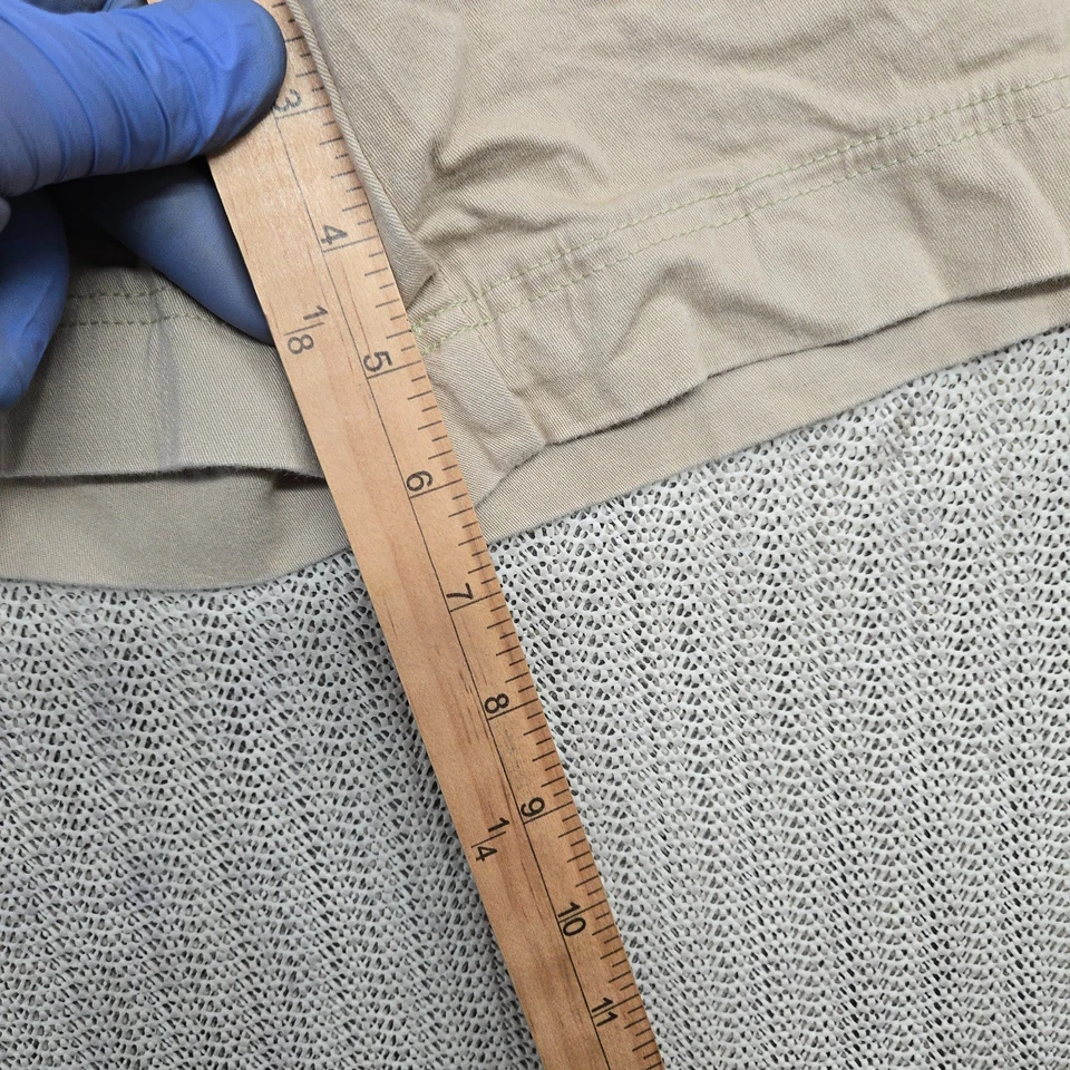 Pantalones Cortos Ciervo Blanco Para Mujer 18/20 Cintura Elástica Beige Tirar Delantero Plano Plus Foto 4 de 4