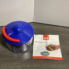 Kuhn Rikon Swiss Pull Chop Manual Food Chopper Hand Operated Open Box