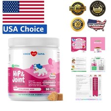 Natural Hip and Joint Support for Dogs - Soft Chews, 90 Count with Turmeric