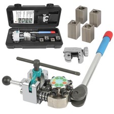 Brake Line Flaring Tool Kit - 45° Single Bubble Double Flare - 3/16" to 3/8"