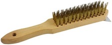 BBQ Grill Cleaning Brush With Scraper Heavy Duty Wire Bristles Barbecue Cleaner