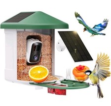 Smart Bird Feeder Camera Battery/Solar Powered w/ AI Identify Bird Species Q8