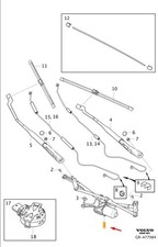 Volvo V60 MK2 CROSS COUNTER FRANT Wiper Motor Rhd 32285792 Nouveau authentique