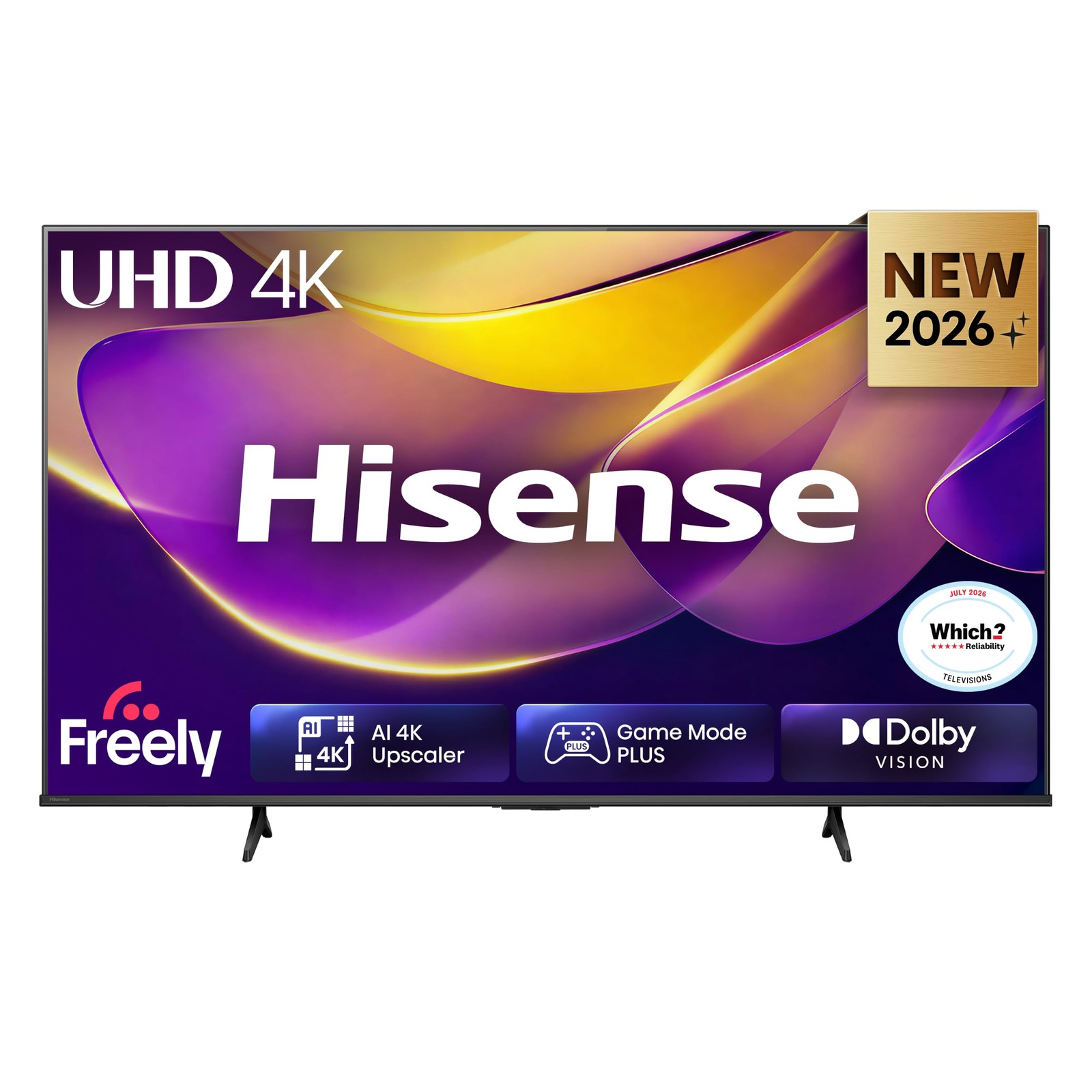 Hisense 65 65E6STUK 4K Ultra HD AI Smart TV with Freely Netflix Disney and
