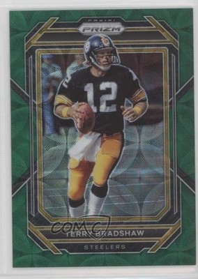 2022 Panini Prizm Green Scope Prizm 54/75 Terry Bradshaw #252 HOF 02v3