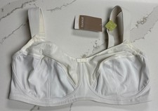 NWT AMOENA Lina SB Size 40D Mastectomy Bra 0438 Ivory Soft Cup Comfort NEW