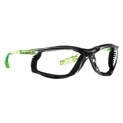 CCS, Safety Glasses, Scotchgard Anti-Fog & Anti-Scratch, Clear Lens, Green