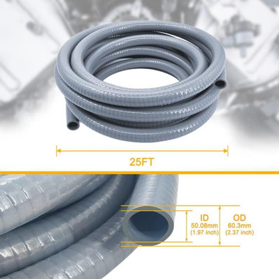 PVC Liquid-Tight Conduit - 2 Inch 25 Foot Flexible PVC Non Metallic Electrica...