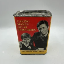 HELP US HELP  Jerry's Kids MDA Collection Can Tin JERRY LEWIS