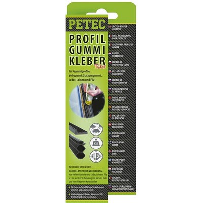 Petec Profilgummikleber Montagekleber 70ml Tube für Gummi Leder, Holz uvm