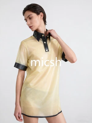 LATEX COOL 100% Latex Kleid Rubber Gummi Translucent Dress Costume Rock 0.4mm S-XXL