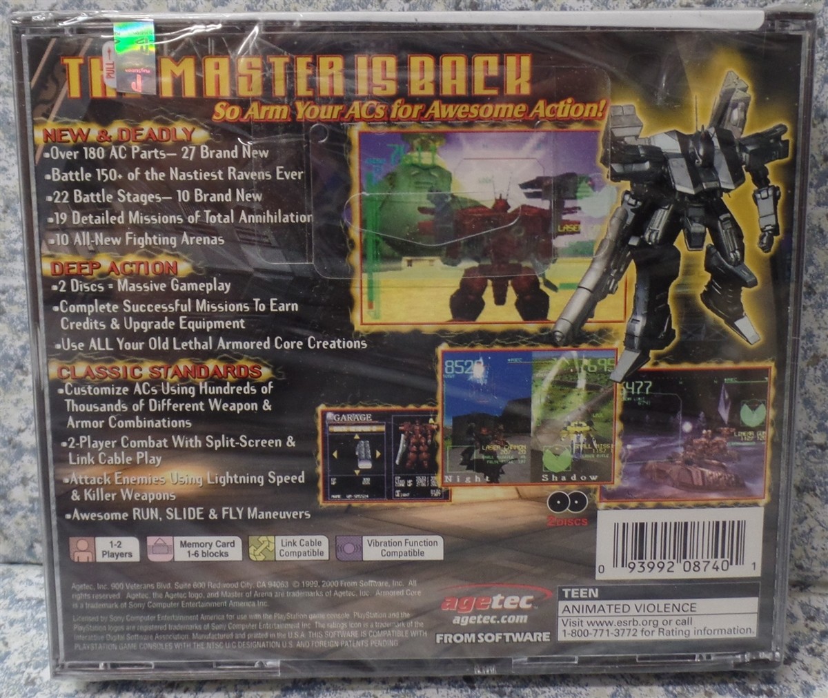 Video Game PS1 Playstation Armored Core Master Of Arena 2 Disc #3
