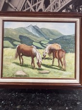 Collectible Original Oil Painting Titled “The Painted Horse” Signed By Kati2002