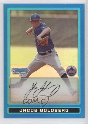 2009 Bowman Chrome Prospects Blue Refractor 121/150 Jacob Goldberg #BCP65 0m0