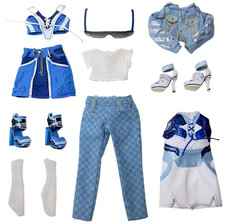 Rainbow High Coco Vanderbalt Skyler Doll Outfit Clothes Shoes Lot Jeans Socks