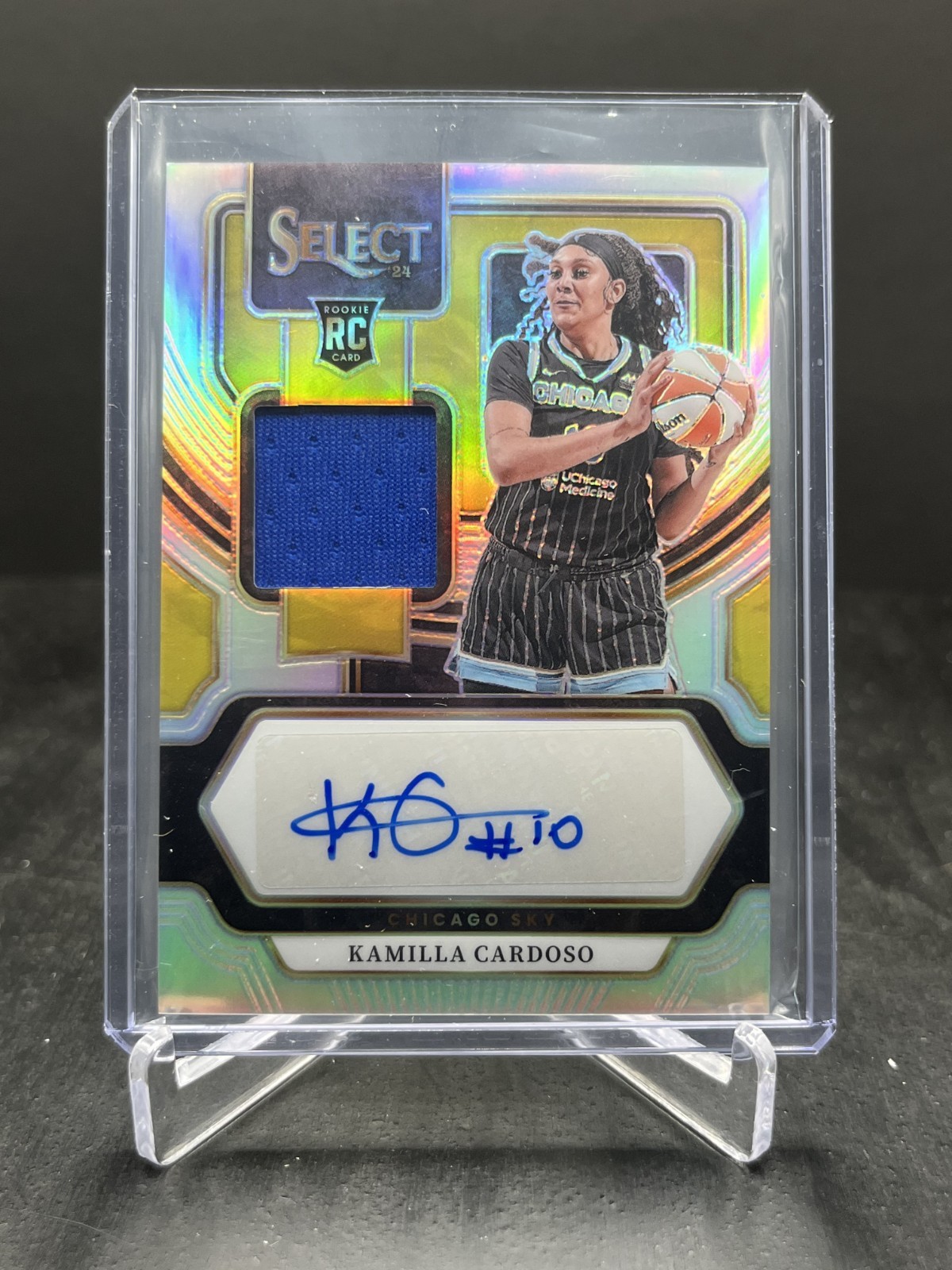 2024 Panini Select WNBA Kamilla Cardoso RC Patch RPA Autograph Silver #AM-KC