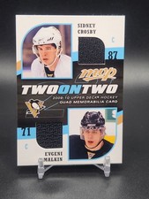 2009-10 Upper Deck MVP Quad Two on Two Jerseys Dubinsky Gaborik Crosby Malkin