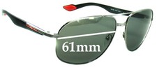 SFx Replacement Sunglass Lenses fits Prada SPS50M - 61mm Wide