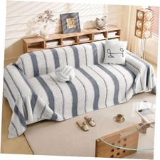 Couch Cover for 2-3 Cushion Couch Sofa Pet Friendly, Boho 71" 150" Grey