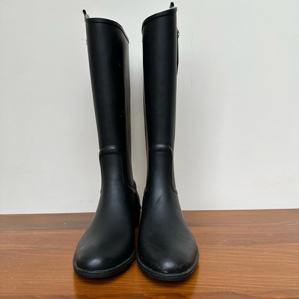 Botas de lluvia altas de goma negras Sam Edelman Ximon - talla 9M Foto 3 de 4