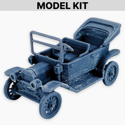 Ford Model T Touring, Model Kit Vintage Civilian Automobile Miniature