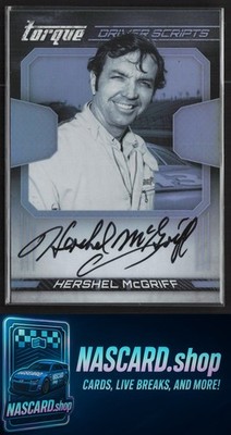 2017 Panini Torque #DS-HM Hershel McGriff Driver Scripts