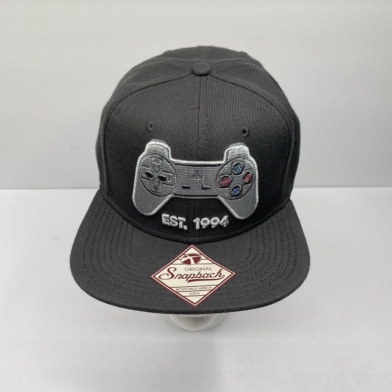 SONY PLAYSTATION CONTROLLER GRAY SNAPBACK HAT CAP… - image 2