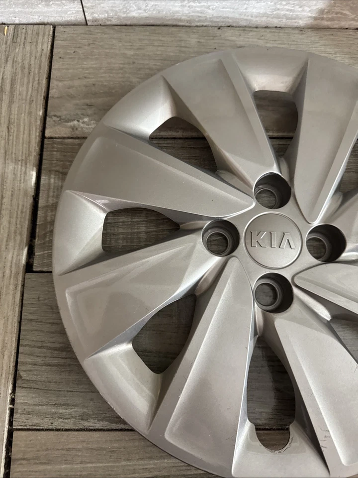 🇺🇸 (1) Cubierta de rueda gris tapacubos atornillable Kia Rio 2018 2019 2020 OEM 15" Foto 3 de 4