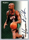 1996-97 Skybox Premium Autographics Black Ink Vincent Askew Auto