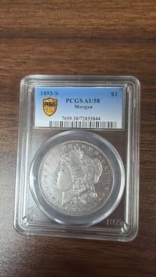 1893 S San Francisco Morgan Silver Dollar Original Surfaces Circulated Certified