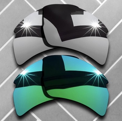 Set of Two Polarized Replacement lenses for-Oakley Flak 2.0 XL Anti-Scratch