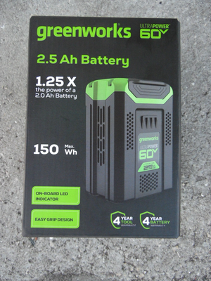 #ad #ad New LB6025 Greenworks Pro 60V UltraPower 2.5Ah Lithium Ion Battery Free US Ship $68.95