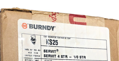BURNDY KS25 Split Bolt Servit 4 STR - 1/0 STR (Box of 43)