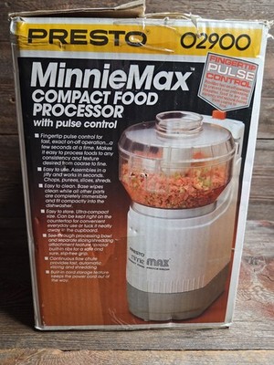 Presto Minnie Max Electric Compact Food Processor Pulse Control