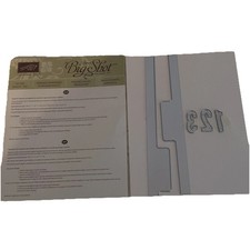 Stampin' Up Sizzix Big Shot Edgelits Dies File Tabs 133729 Pre Owned