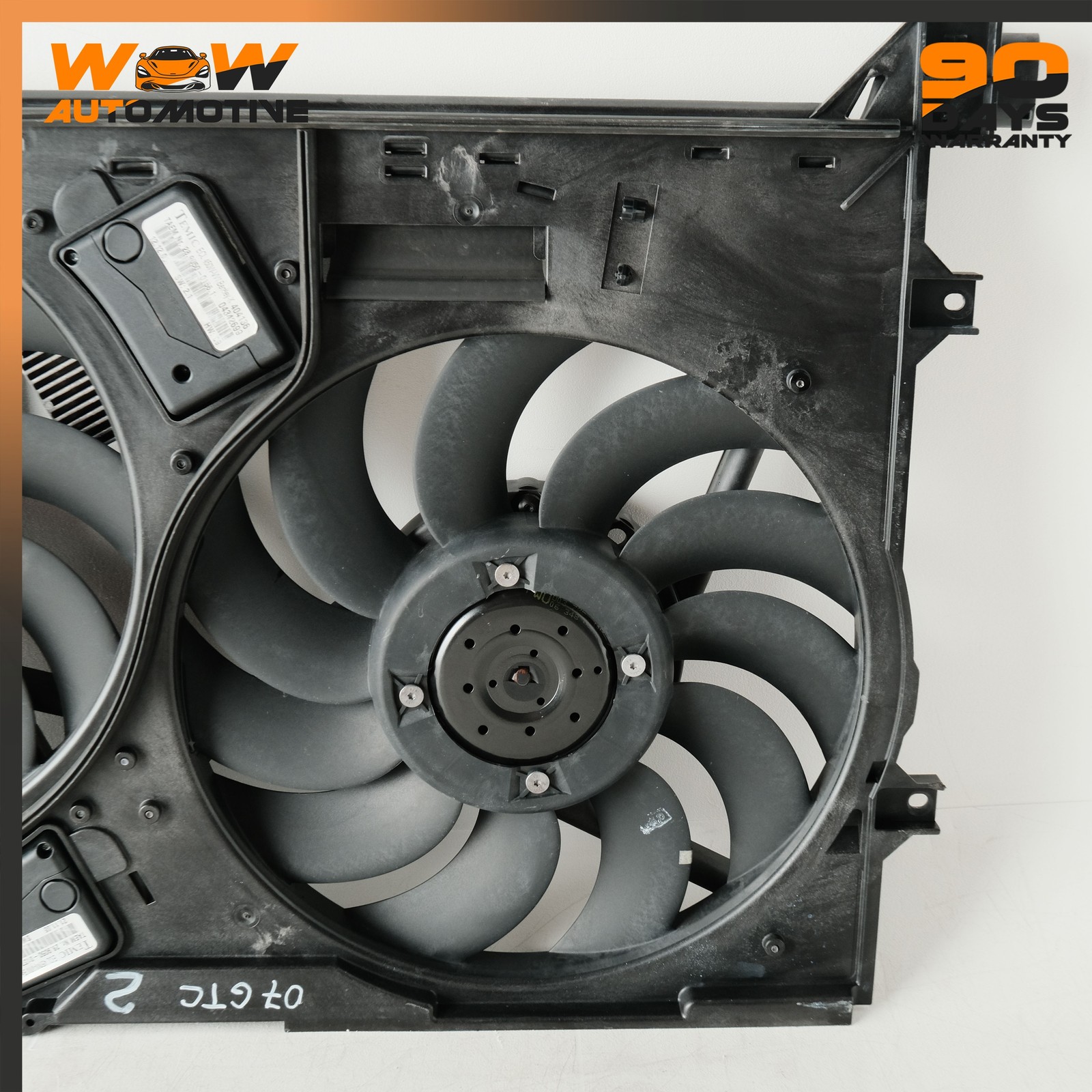 04-13 BENTLEY CONTINENTAL GTC FLYING SPUR ENGINE COOLING FAN MOTOR ASSEMBLY OEM